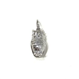 Vintage Avon Silver Tone Owl Charm